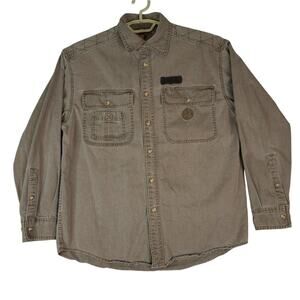Madison Creek Outfitters Shirt Mens Medium Long Sleeve Heavyweight NRA Cotton‎